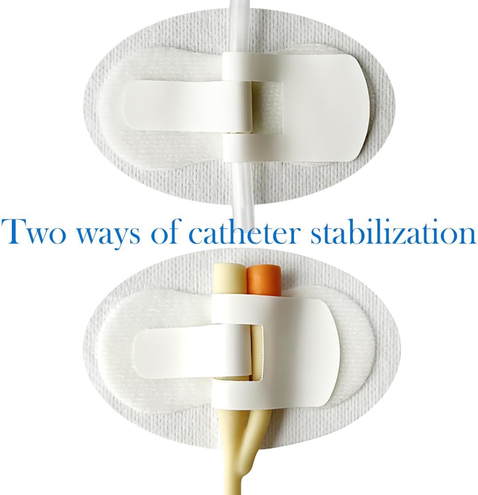 4 Pcs Adhesive Catheter Stabilization Device with Foam Anchor Pad N9746