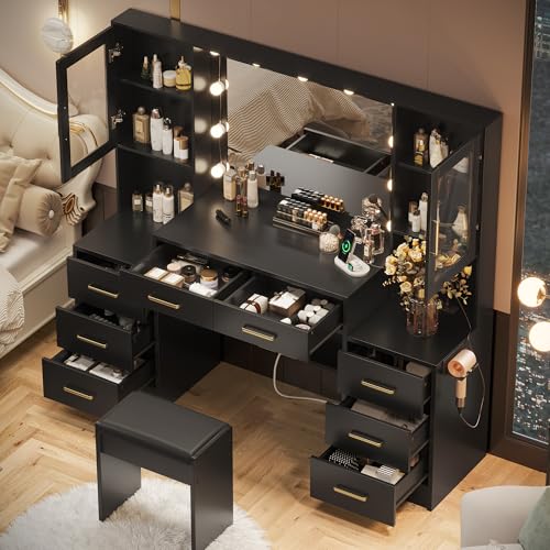 White Vanity Table with Drawer Dresser, 5 Drawers Z627082