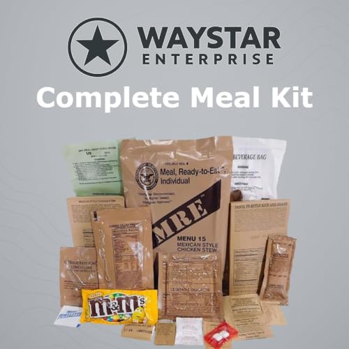 MRE Meals Ready to Eat Bundle (2 x 12 Packs) with Flameless Heaters E541526