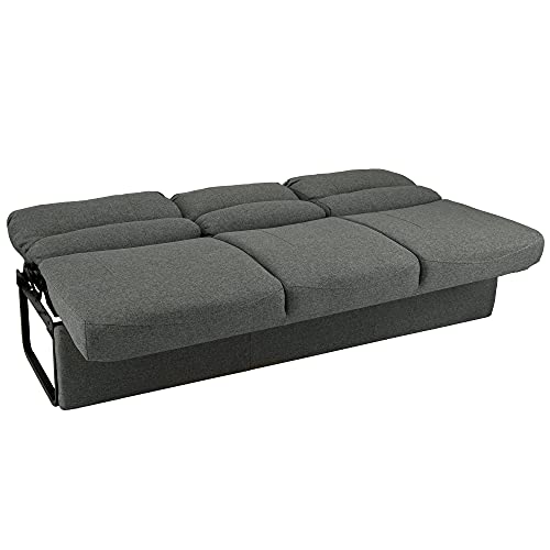 72" RV Jackknife Sleeper Sofa with Drop-Down Console Cloth Fabric D52119
