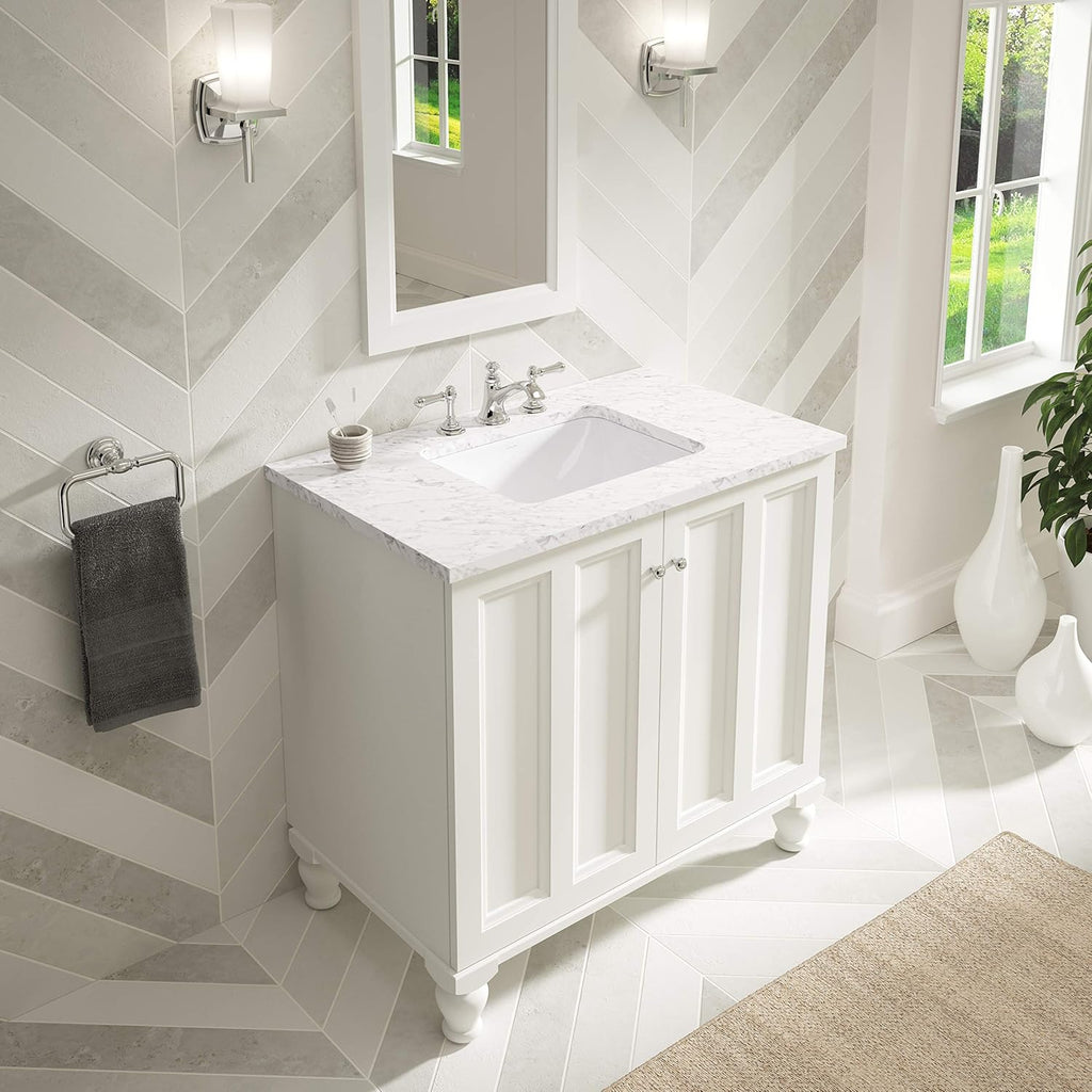 White Under-Mount Bathroom Sink K463344