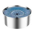 Grey Stainless Steel No Spill Dog Water Bowl H3869