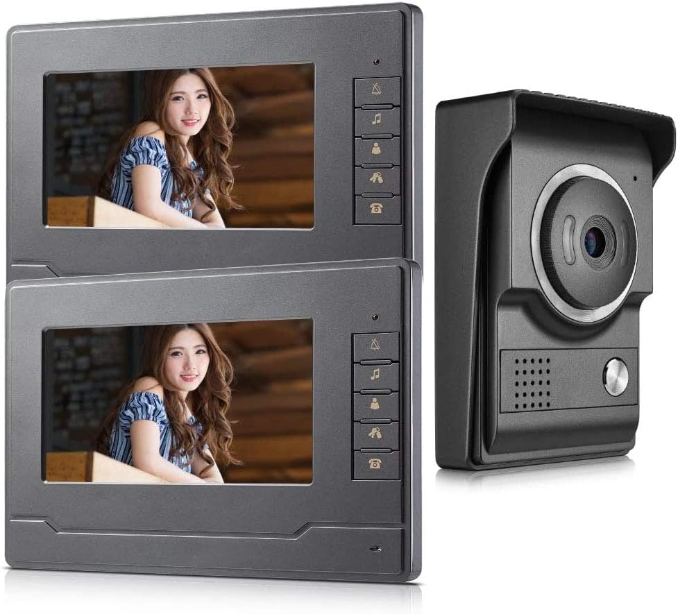 Wired 7 Inches Video Intercom System with HD Camera X7701