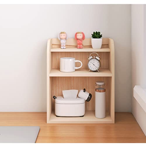 Double-Layer Wood Desktop Storage Rack O74812
