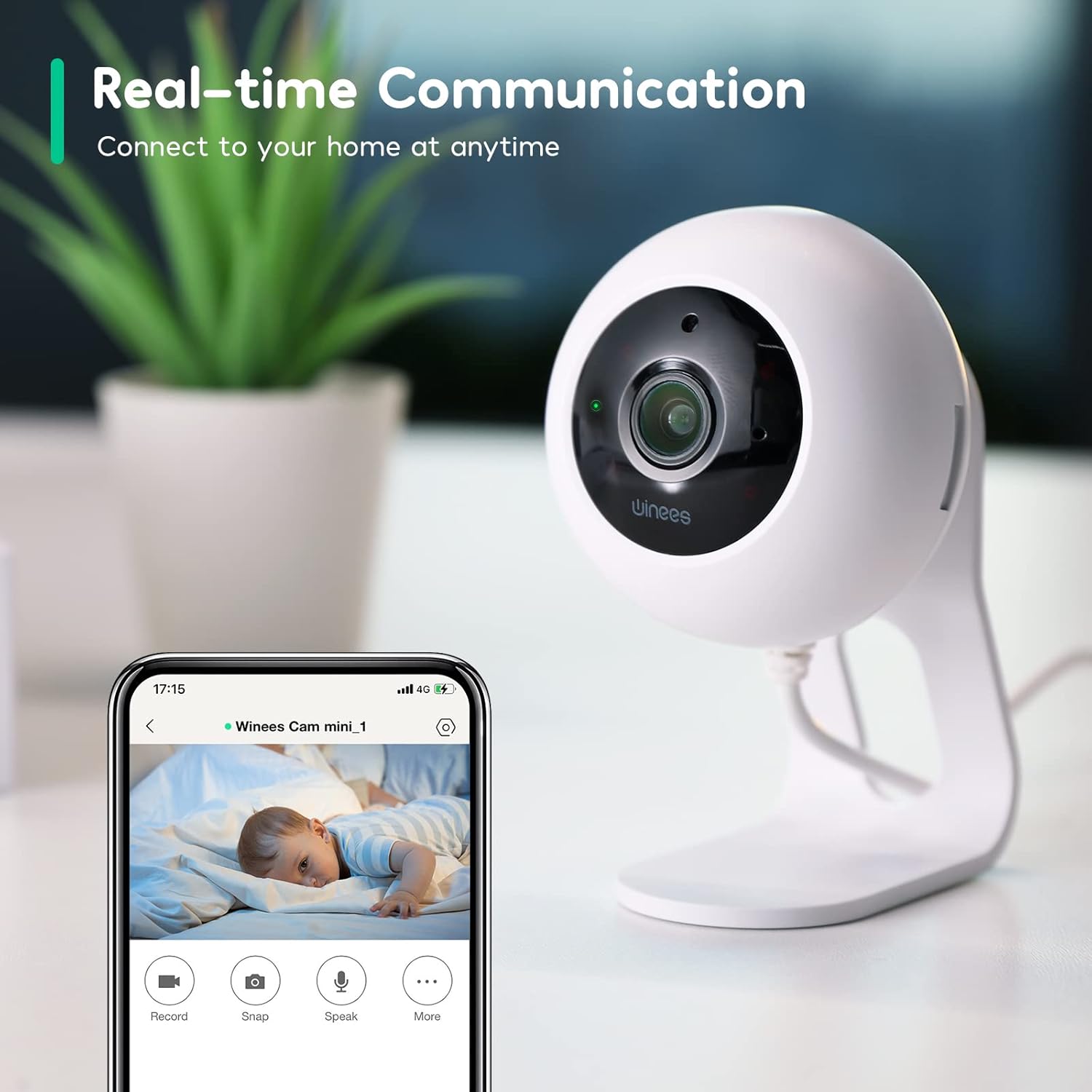 2K WiFi Security Camera with 2-Way Audio, Night Vision, Pack of 2 D940976