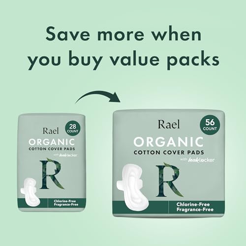 Organic Cotton Cover Unscented Ultra Thin Pads (Overnight, 40 Count) P1296