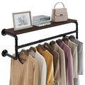 45.5in Industrial Pipe Wall Mounted Garment Rack R355018