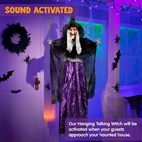 47” Animated Witch Halloween Decorations W266