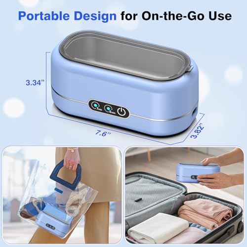 50KHz Ultrasonic Jewelry Cleaner with 304 Stainless Steel M747