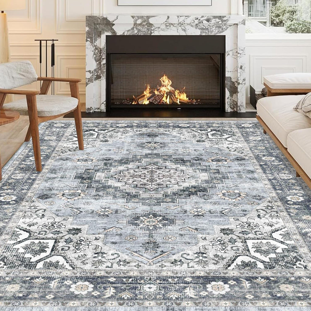 Machine Washable 5x7 Area Rug I399