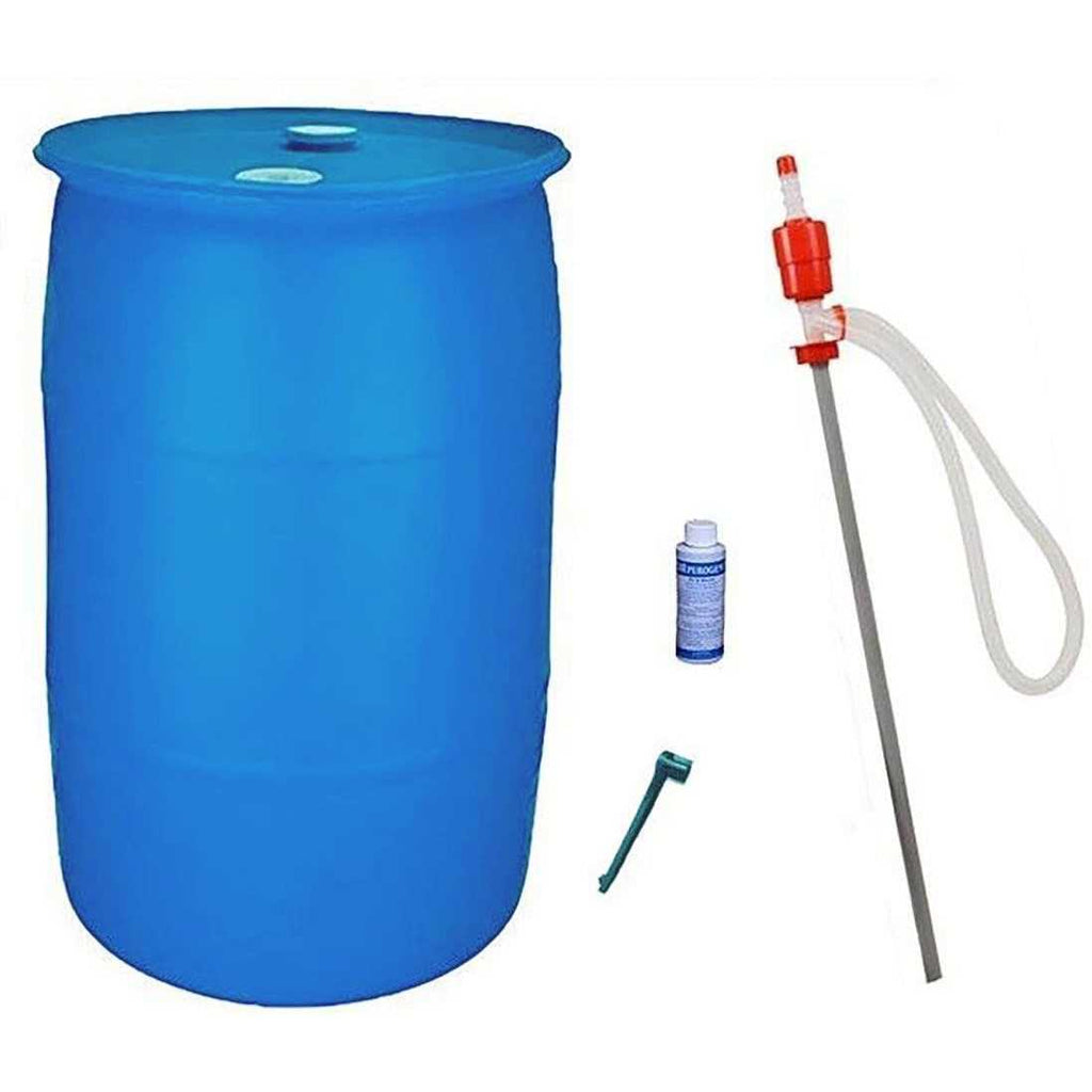 55 Gallon Emergency Water Barrel Storage Combo Pack I28828