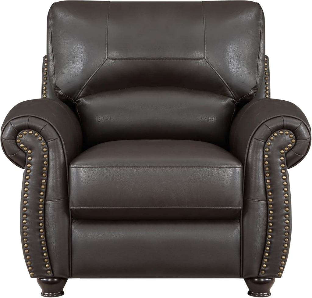 Brown Leather 3pc Sofa Set D61867