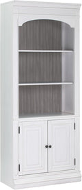 White 78" Wood Bookcase Y290958