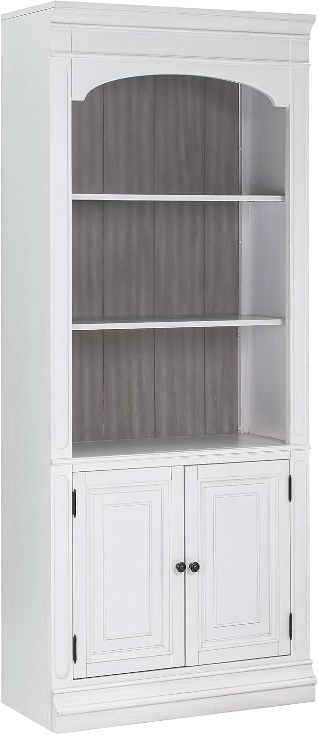 White 78" Wood Bookcase Y290958