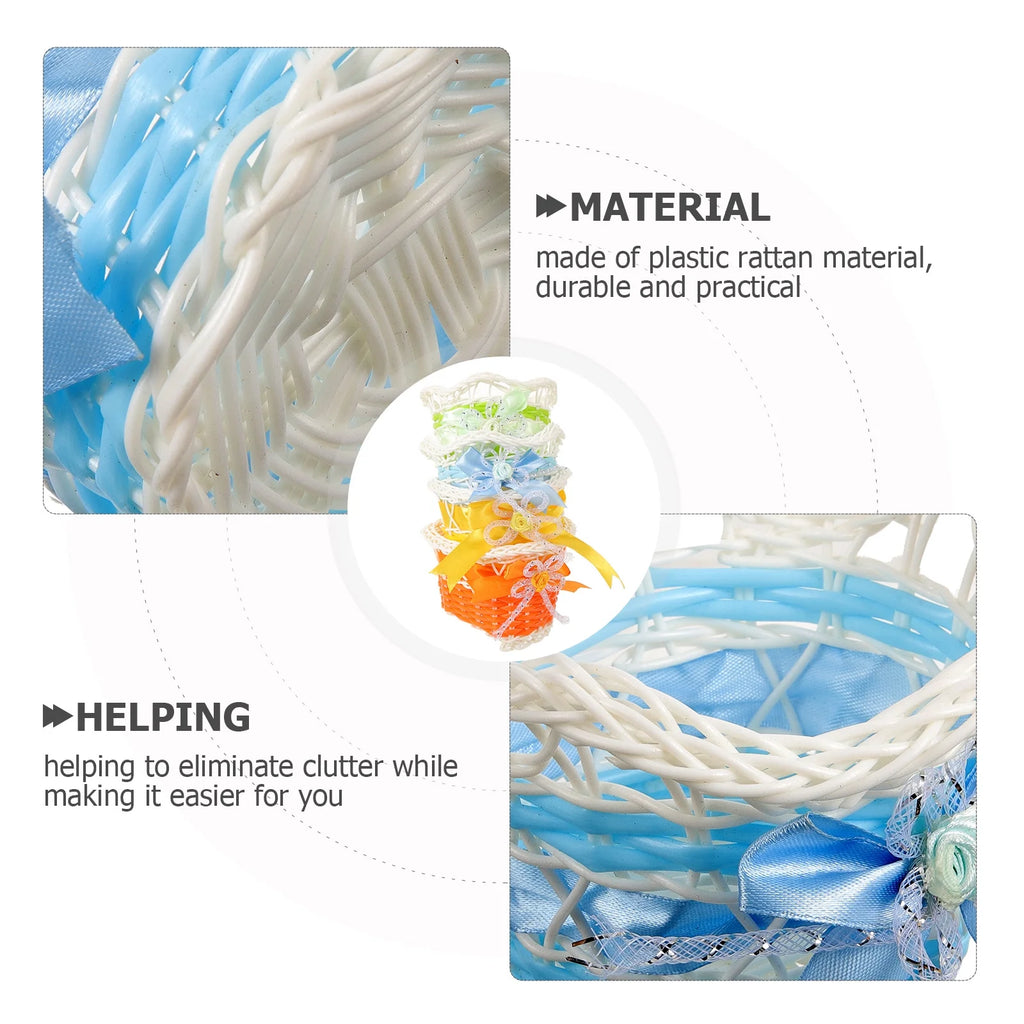 4 Pcs Rattan Flower Basket O33770