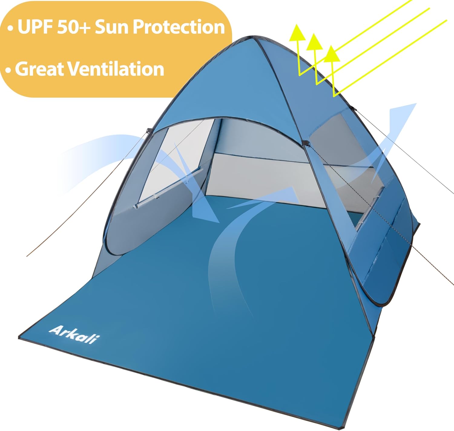 Blue UPF 50+ Pop Up Sun Shelter X21695