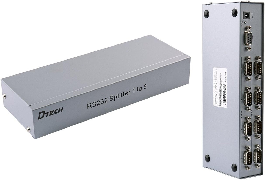 8 Port RS232 Serial Splitter Switch Box with Power Adapter X97207