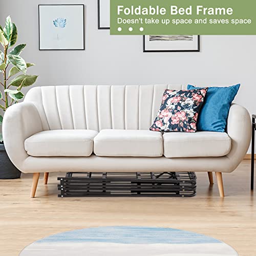 14 Inch Black Steel Twin Bed Frame M29844
