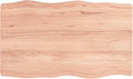 Treated Solid Wood Live Edge Table Top 39.4in x 23.6in W644620