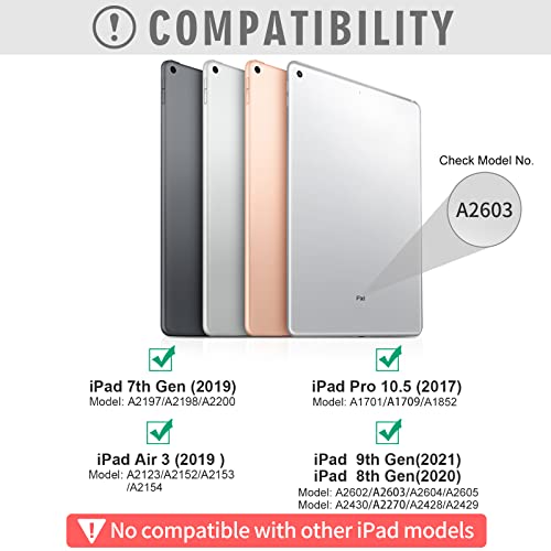 Rose Gold 360° Rotatable Bluetooth Keyboard Case for 10.2 inch iPad C389555