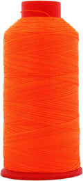 Neon Orange Bonded Nylon Thread #69 Upholstery Canvas Leather 1650YD Cones TEX70 U574578