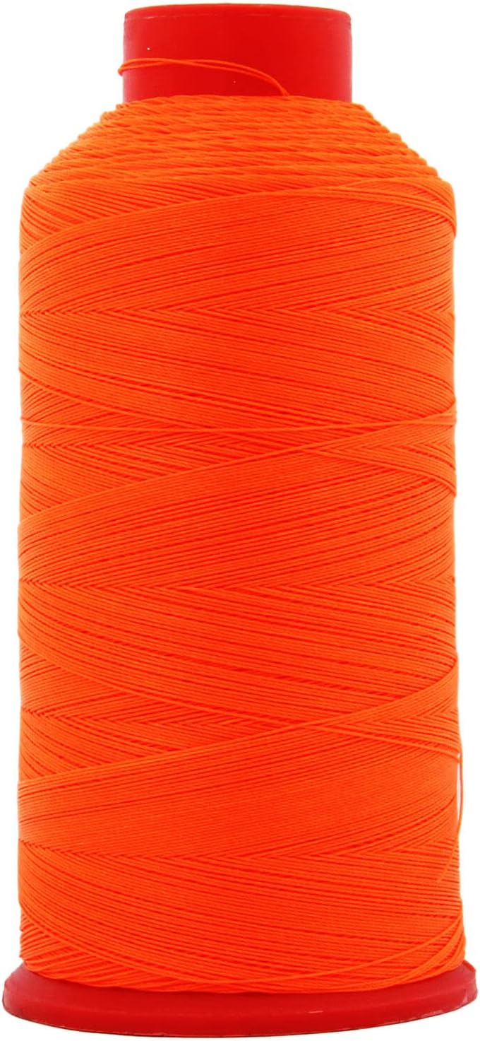 Neon Orange Bonded Nylon Thread #69 Upholstery Canvas Leather 1650YD Cones TEX70 U574578