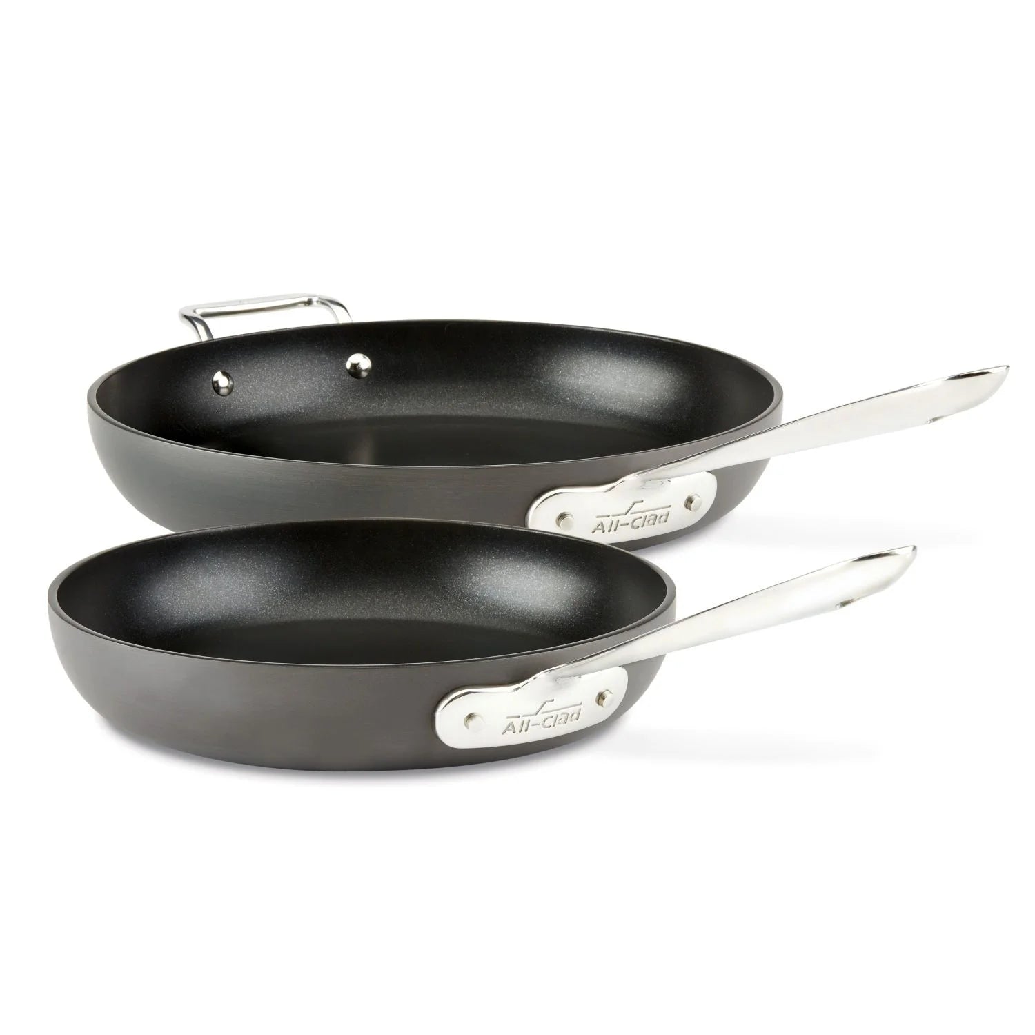 2 Piece Nonstick Hard Anodized Fry Pan Set, 10 & 12 inch E83110
