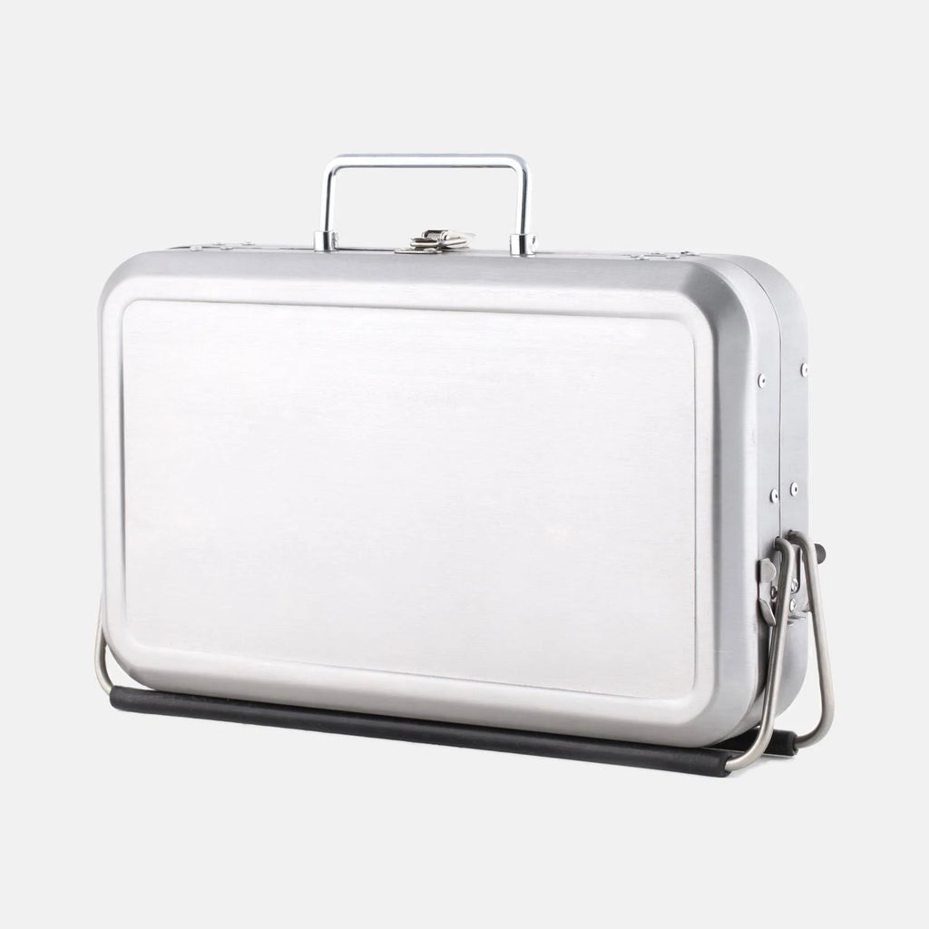 Portable BBQ Suitcase Silver J851995