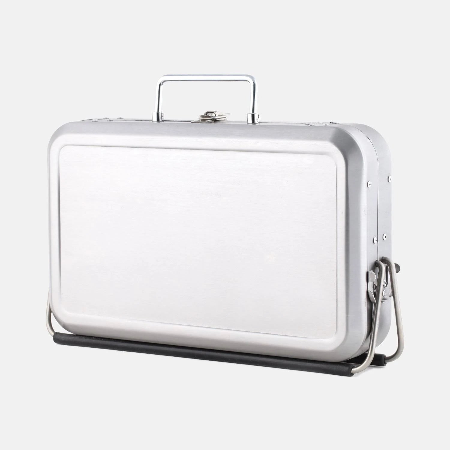 Portable BBQ Suitcase Silver J851995