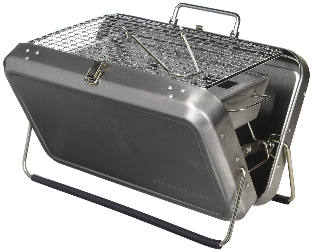 Portable BBQ Suitcase Silver J851995