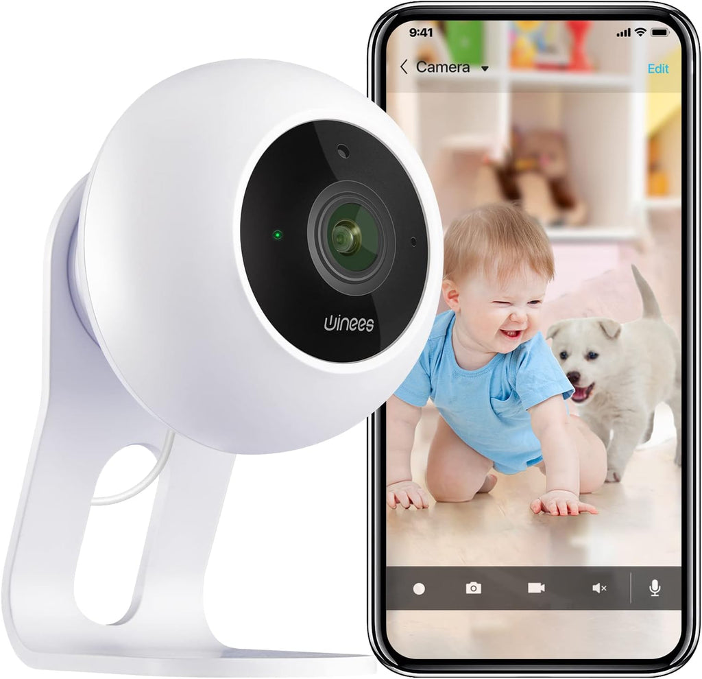2K WiFi Security Camera with 2-Way Audio, Night Vision, Pack of 2 D940976