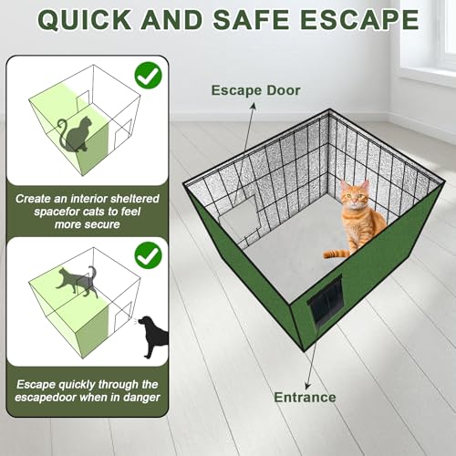 Heated Outdoor Cat House 20x16x20 in G4471