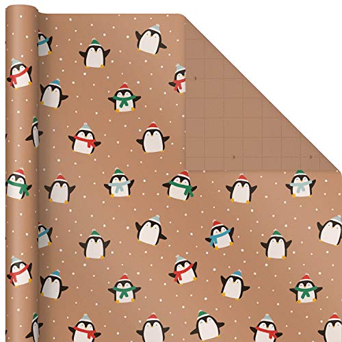 Christmas Wrapping Paper Bundle, Kraft, Pack of 4, 88 sq. ft. ttl E6584