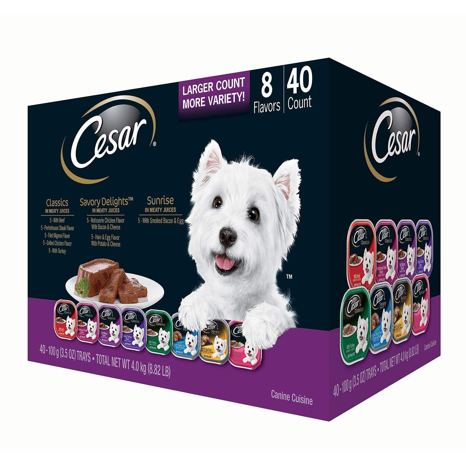 40 ct Wet Dog Food Variety Pack C3790