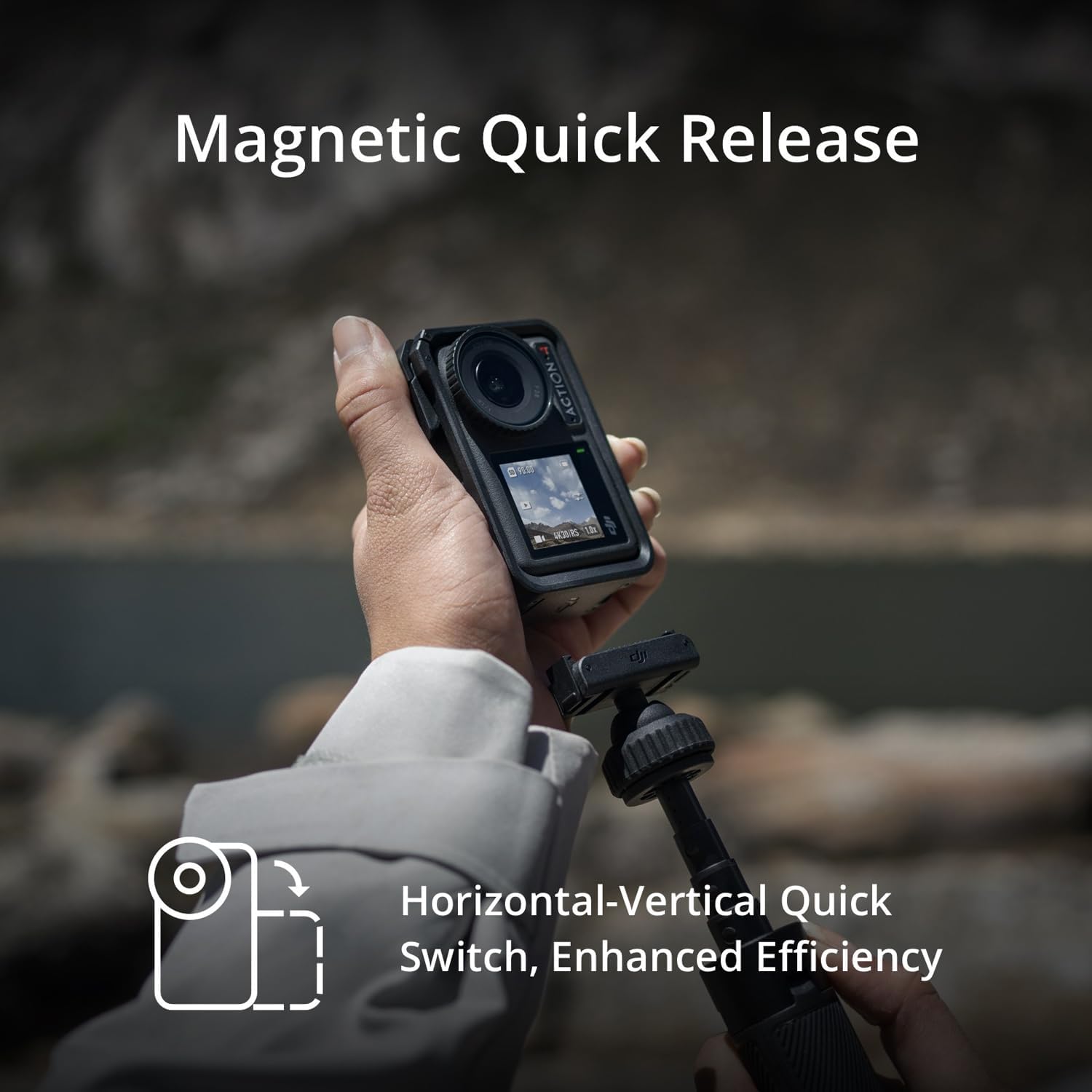 4K Waterproof Action Camera with Battery Case and 64GB Memory Card M577804