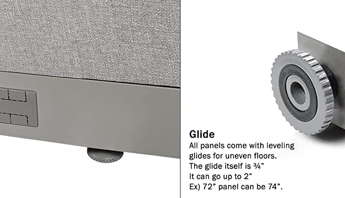 Office Partition Single Panel 48"w x 60"h I204