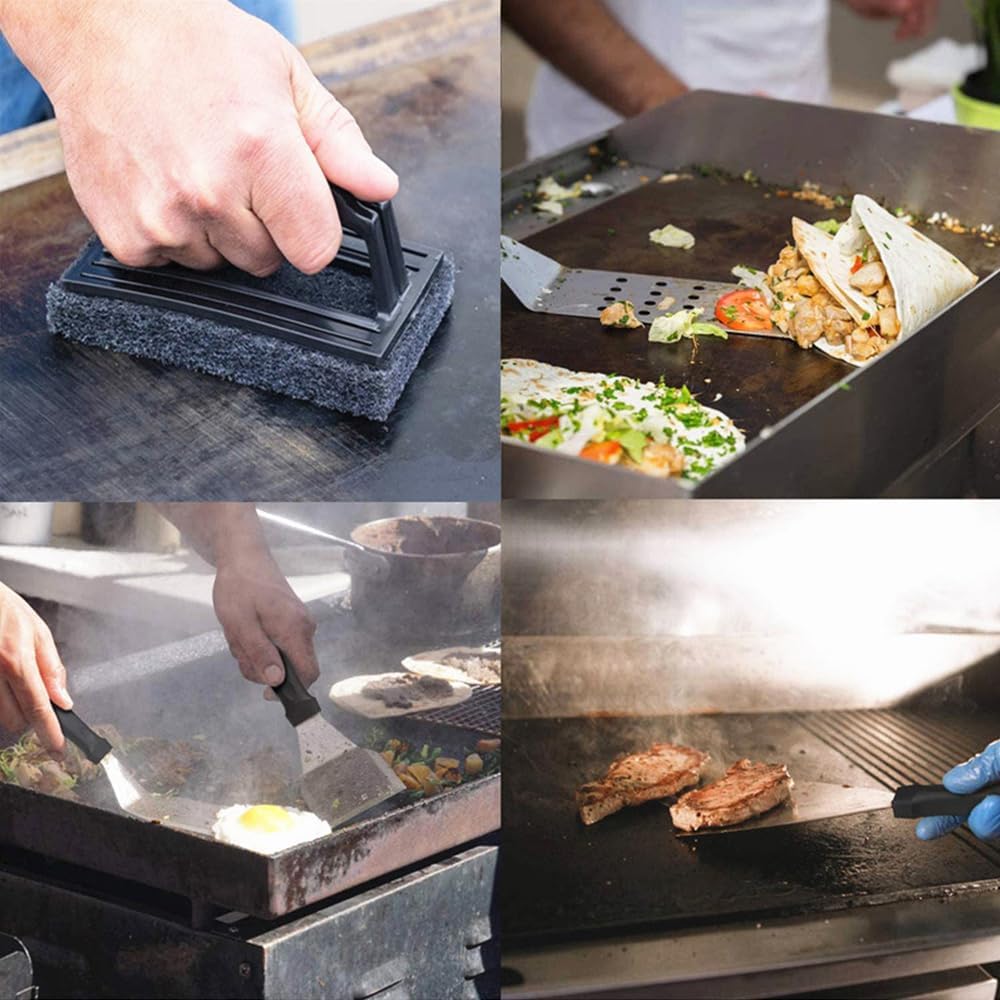 30PCS Flat Top Grill Accessories Set with Spatulas, Basting Cover, Scraper M574499