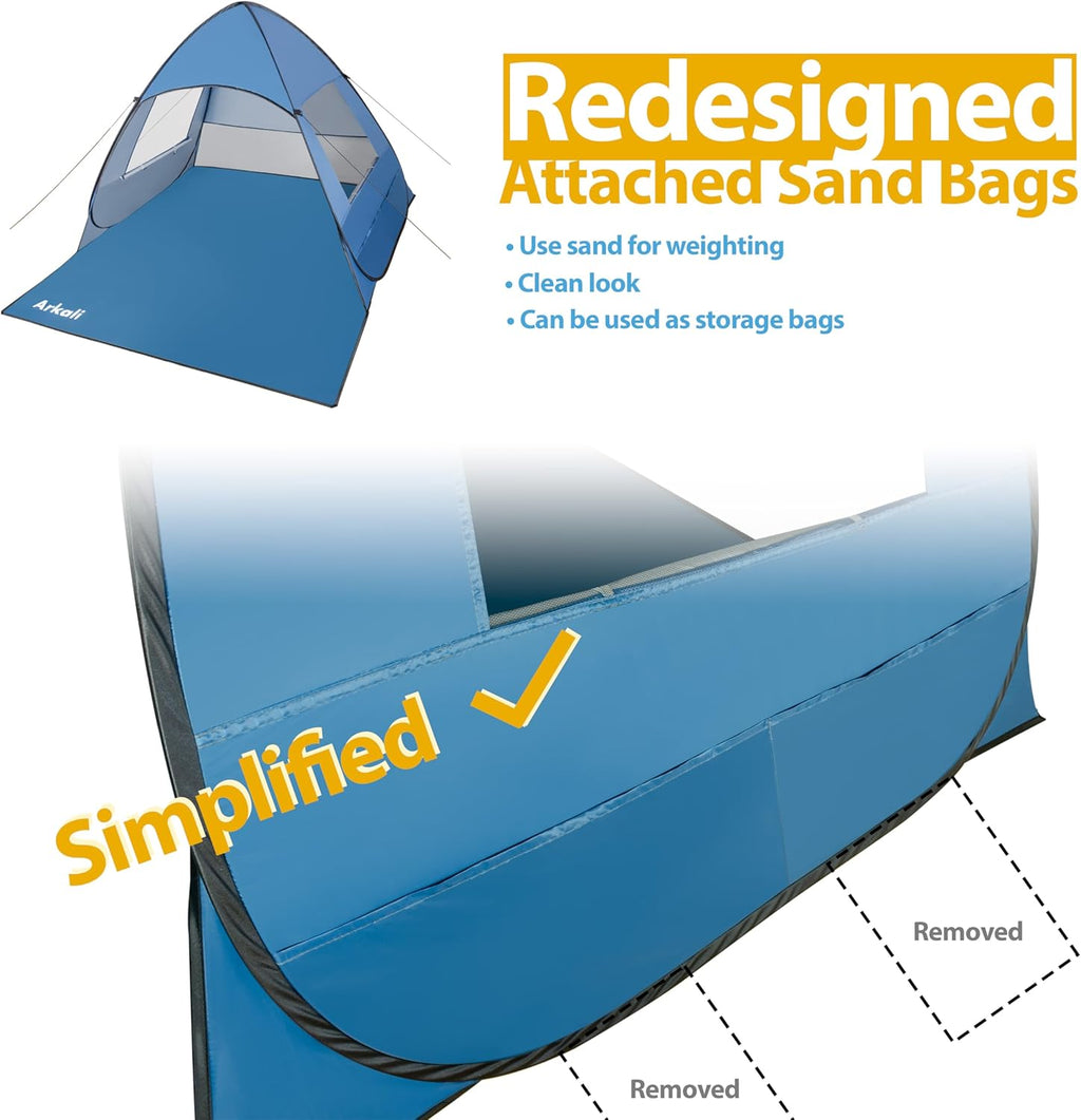 Blue UPF 50+ Pop Up Sun Shelter X21695