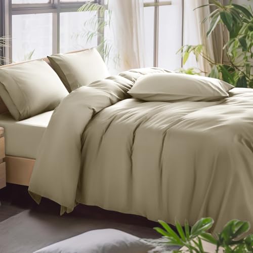 Queen Size 1000 Thread Count 100% Egyptian Cotton Sheets Set - 4 Piece (Dark Grey) D2191
