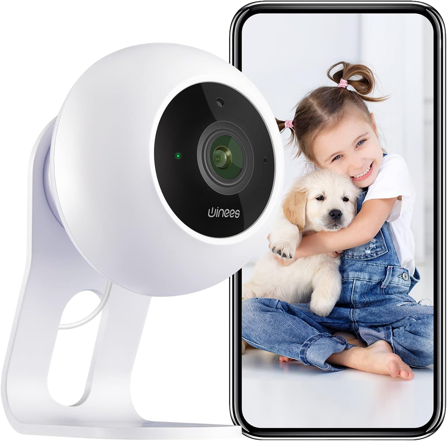 2K WiFi Security Camera with 2-Way Audio, Night Vision, Pack of 2 D940976