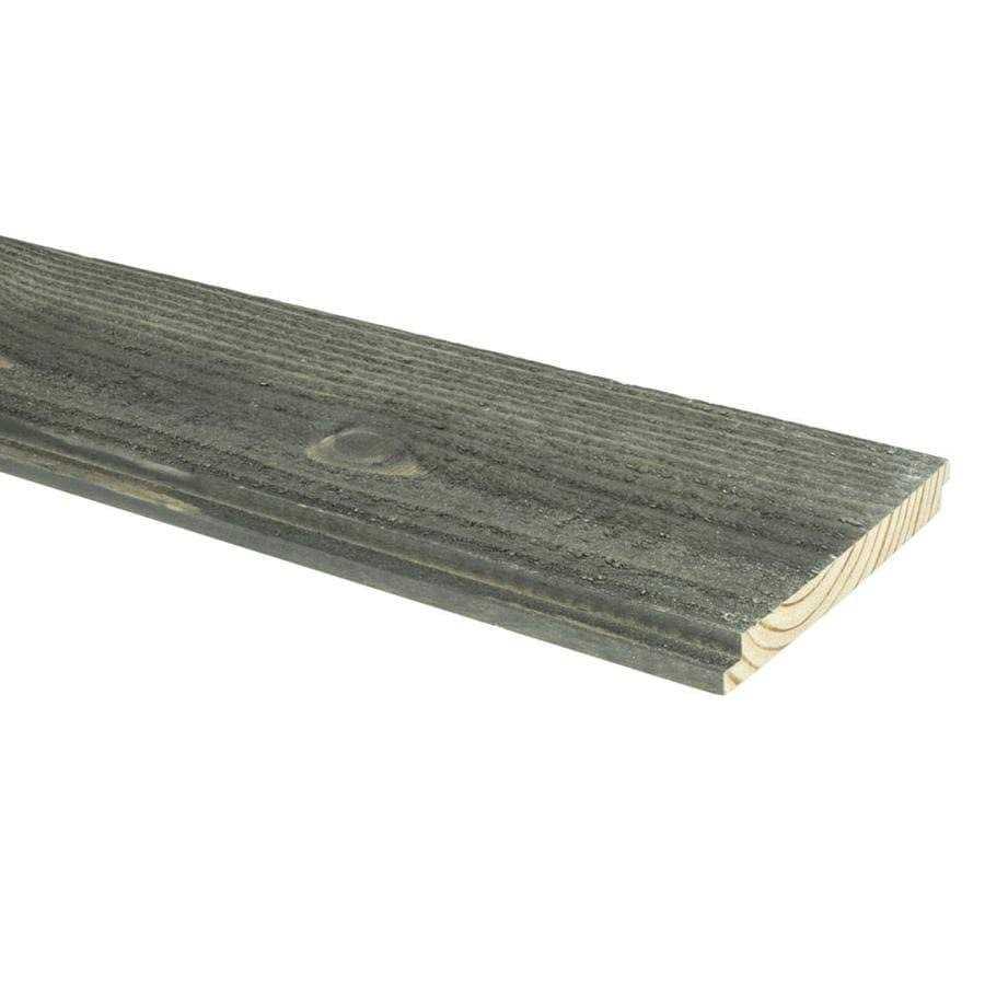 5.375-in x 8-ft Finished Brown Pine Shiplap Wall Plank D49179