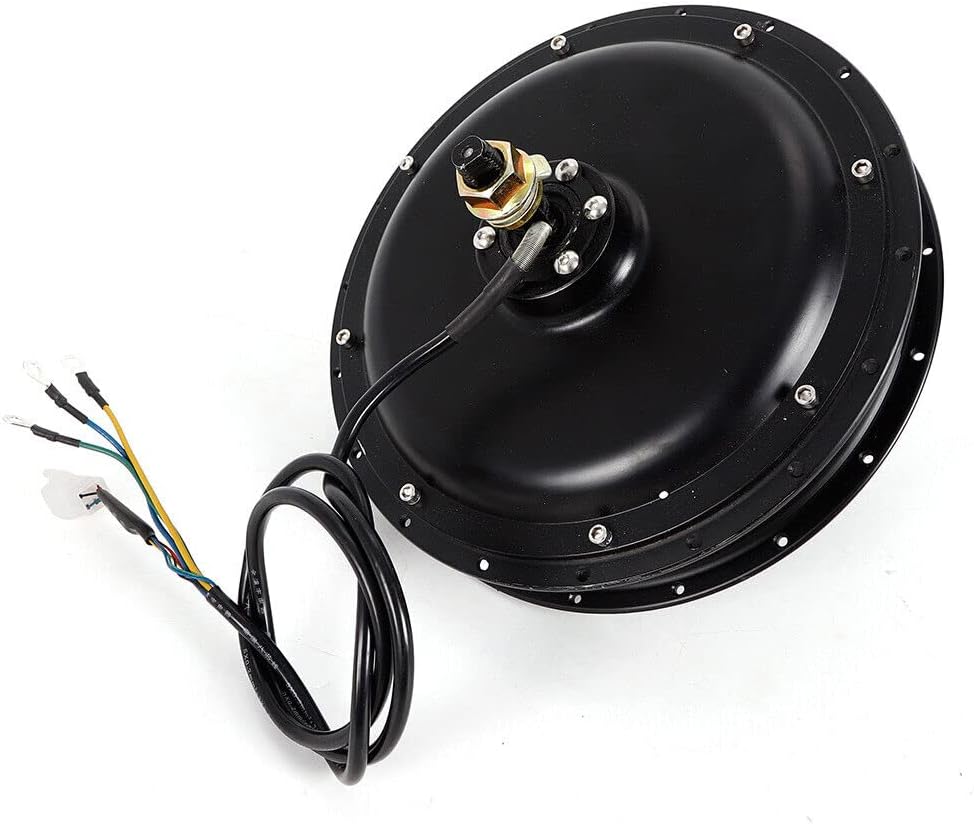 1500W 48V Brushless Gearless Hub Motor Rear Wheel Conversion Kit for 20-28" Bikes I657894