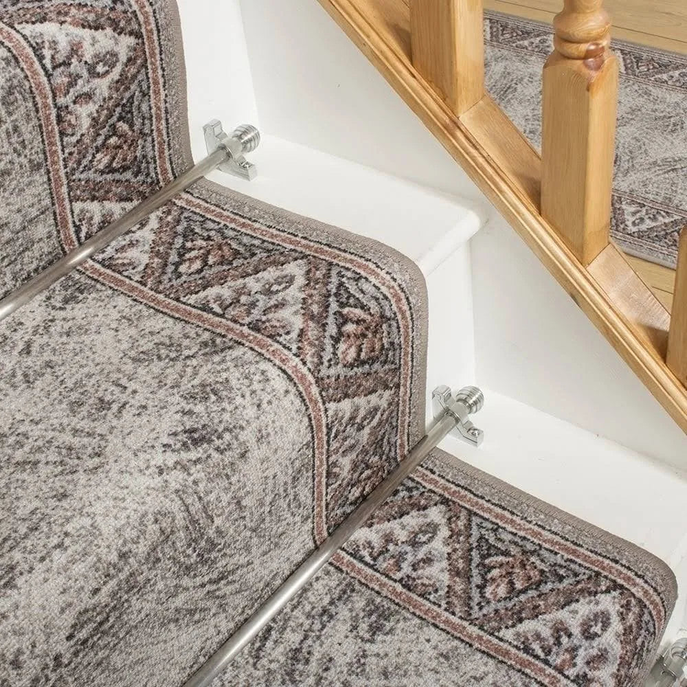 Gray Stair Carpet Runner 16 foot C851
