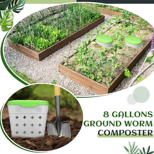 2 Pack 8 Gallon Outdoor Compost Bin U157