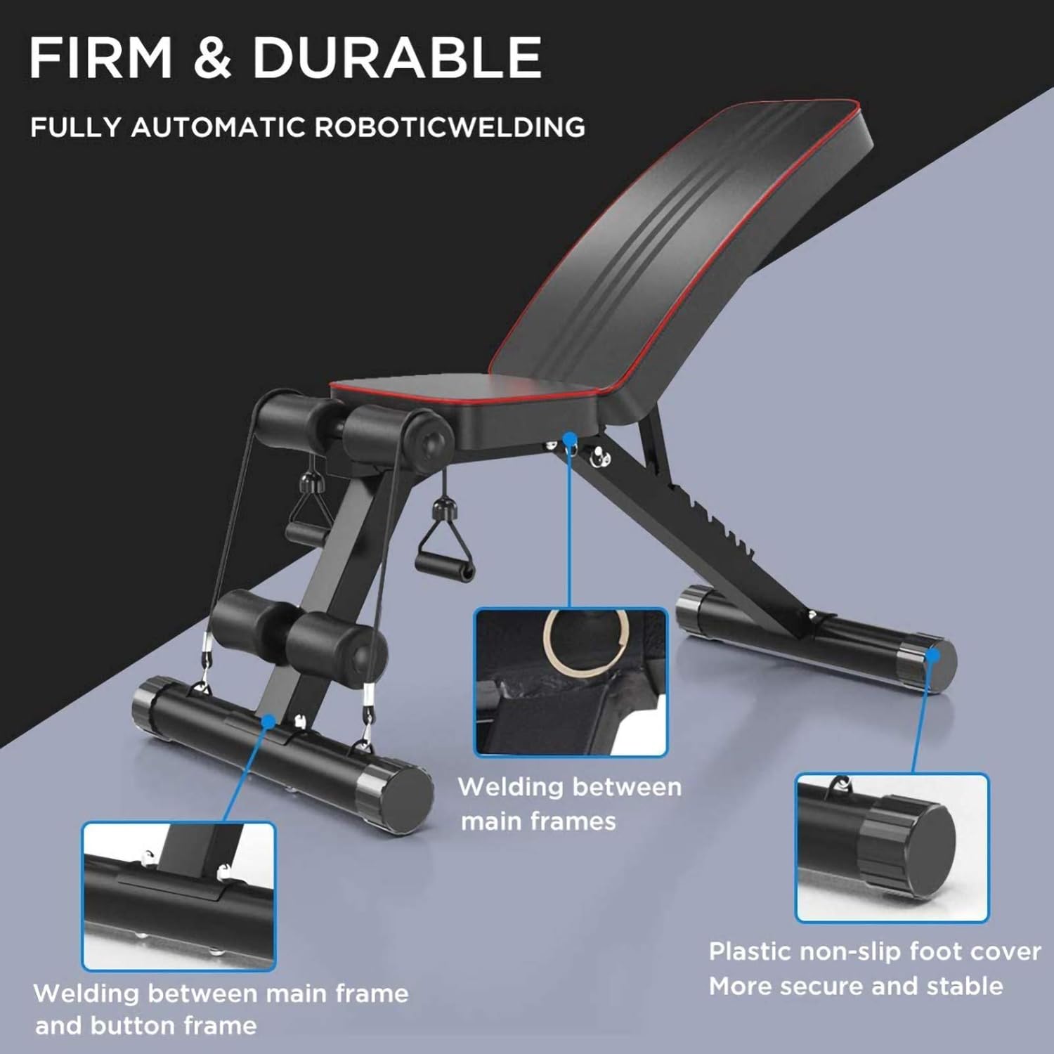 Folding Adjustable Weight Bench N5552