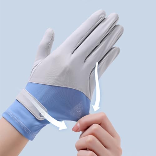 UV Sun Protection Touchscreen Gloves Full Finger Anti-Slip Cycling Gloves W3435
