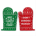 2Pcs Funny Holiday Oven Mitts Pot Holders O744442