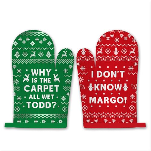 2Pcs Funny Holiday Oven Mitts Pot Holders O744442