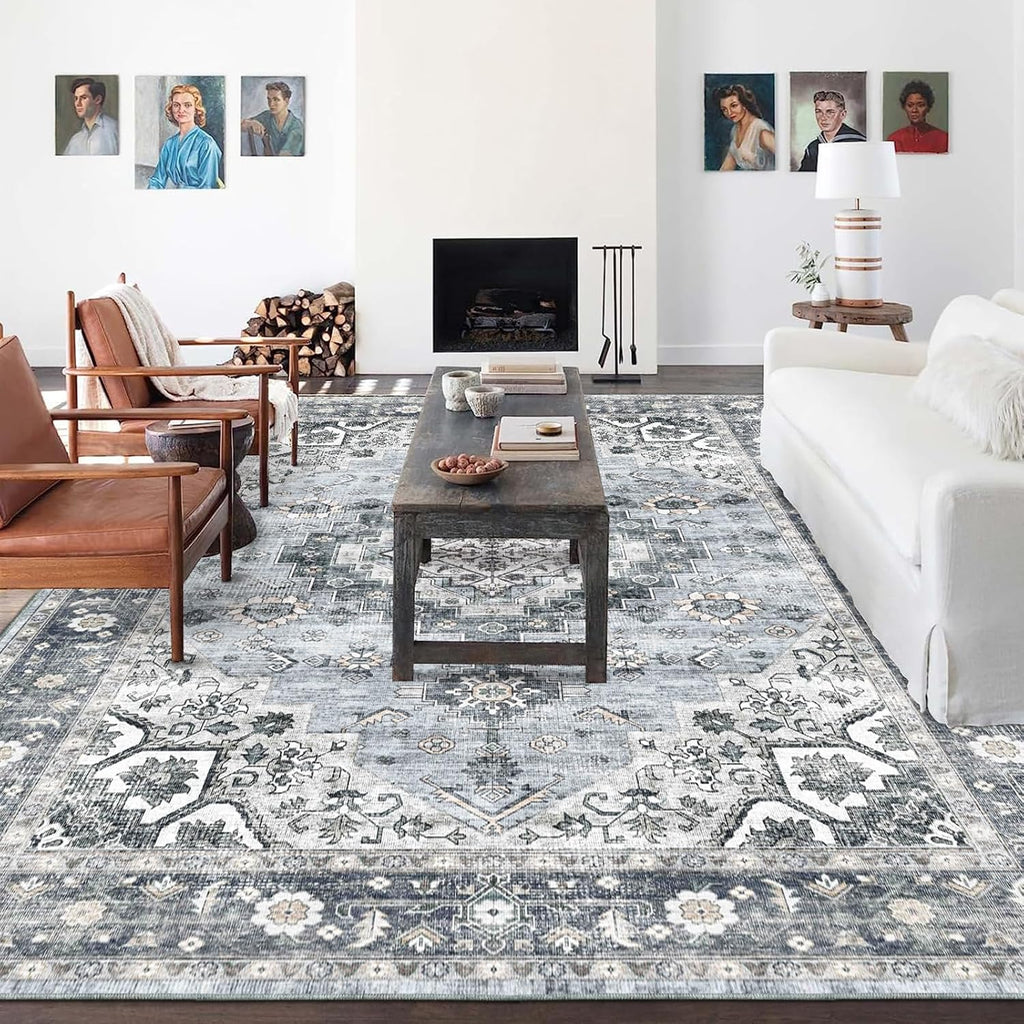 Machine Washable 5x7 Area Rug I399