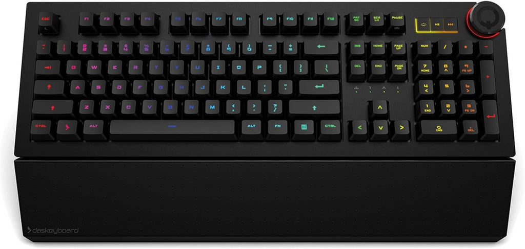 Wired Mechanical Keyboard, Cherry MX Brown Switches, Aluminum Top (104 Keys, Black) K782283